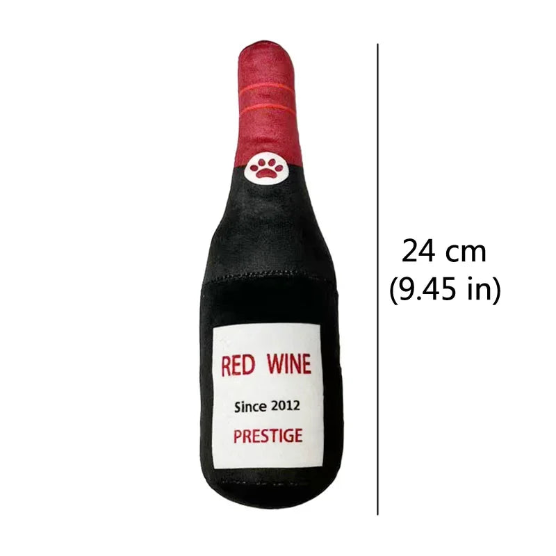 PawtyTime Plush Dog Toy Set – Boozy Bottle Edition