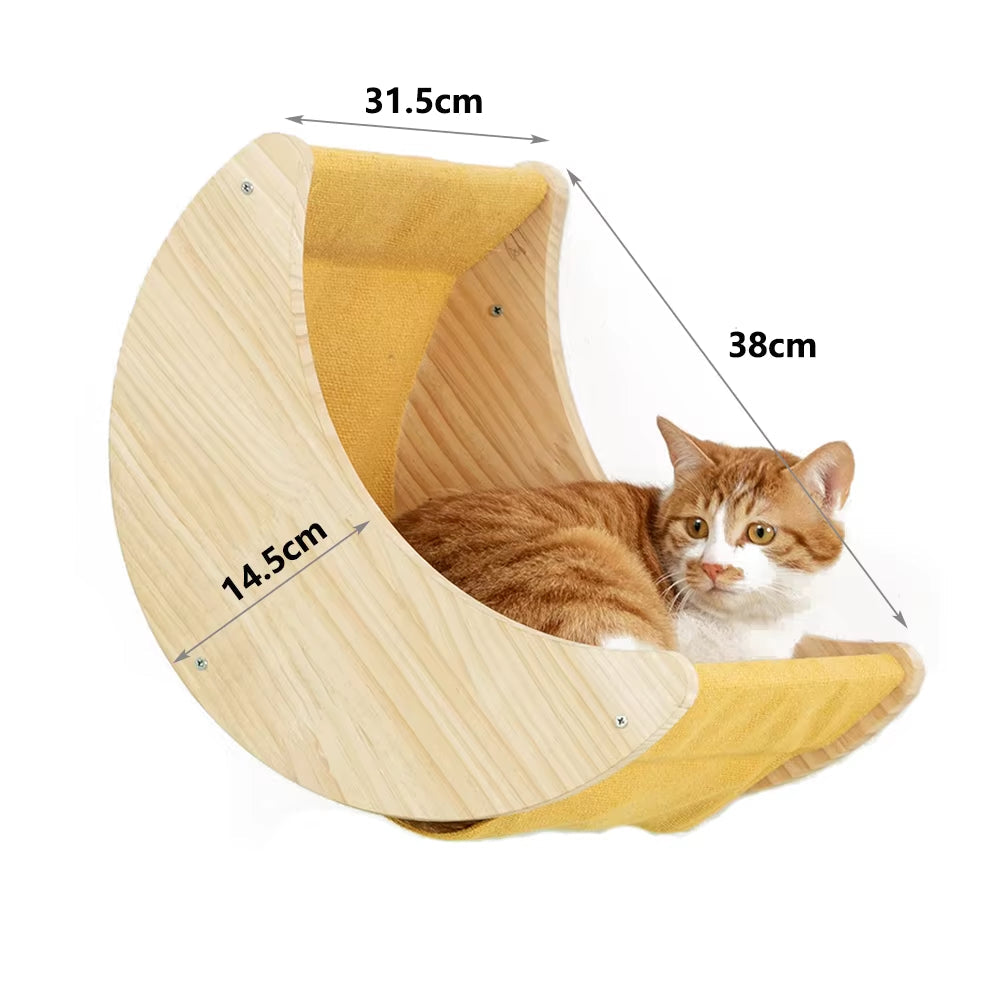 SkyLounge Wall-Mounted Cat Hammock Set