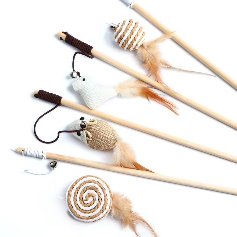 FeatherWhirl Cat Teaser Wand