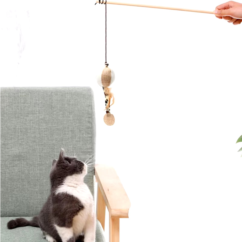 FeatherWhirl Cat Teaser Wand