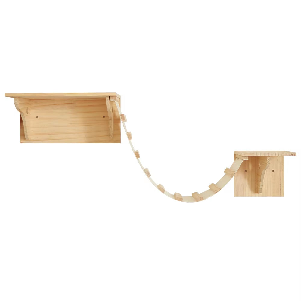 SkyLounge Wall-Mounted Cat Hammock Set