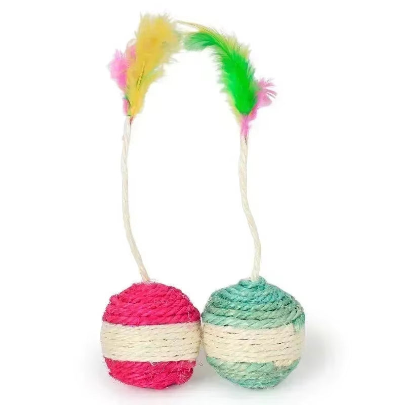 Natural Sisal Rope Cat Ball (1pc)