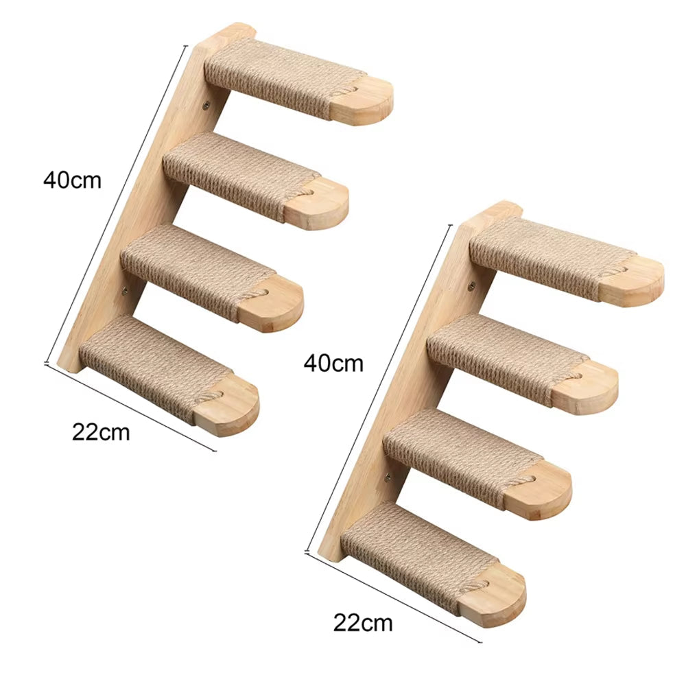 SkyLounge Wall-Mounted Cat Hammock Set