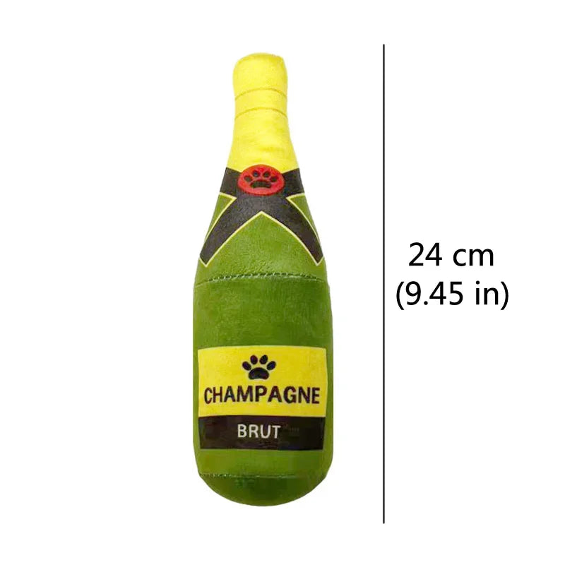 PawtyTime Plush Dog Toy Set – Boozy Bottle Edition