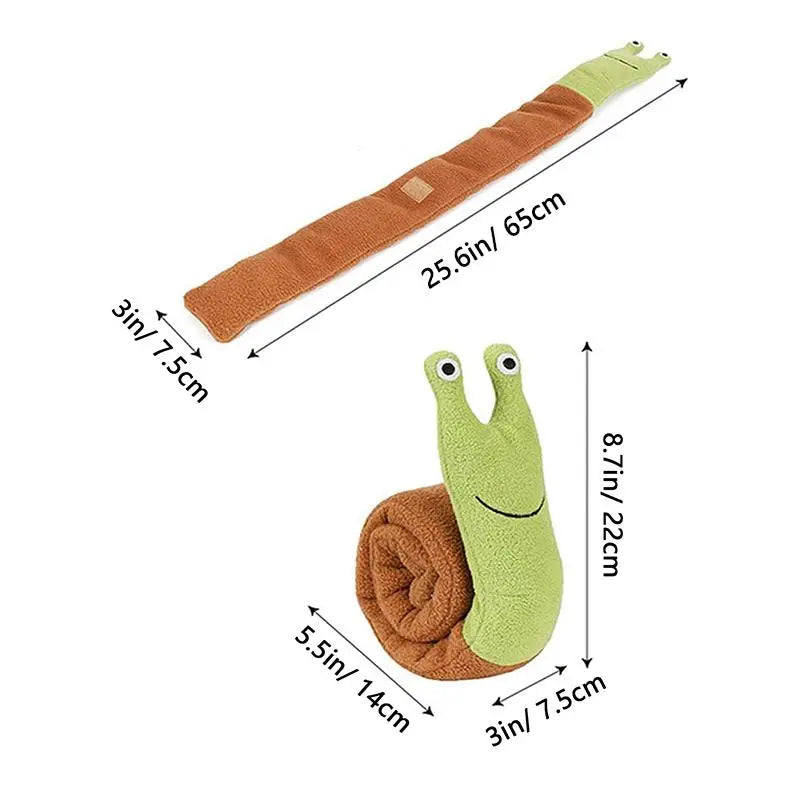 Snail Shaped Squeaky Dog Toy 