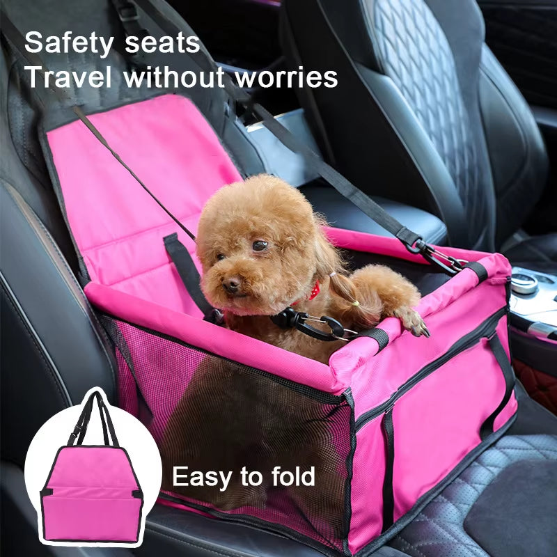 SafeRide Foldable Pet Car Booster Seat