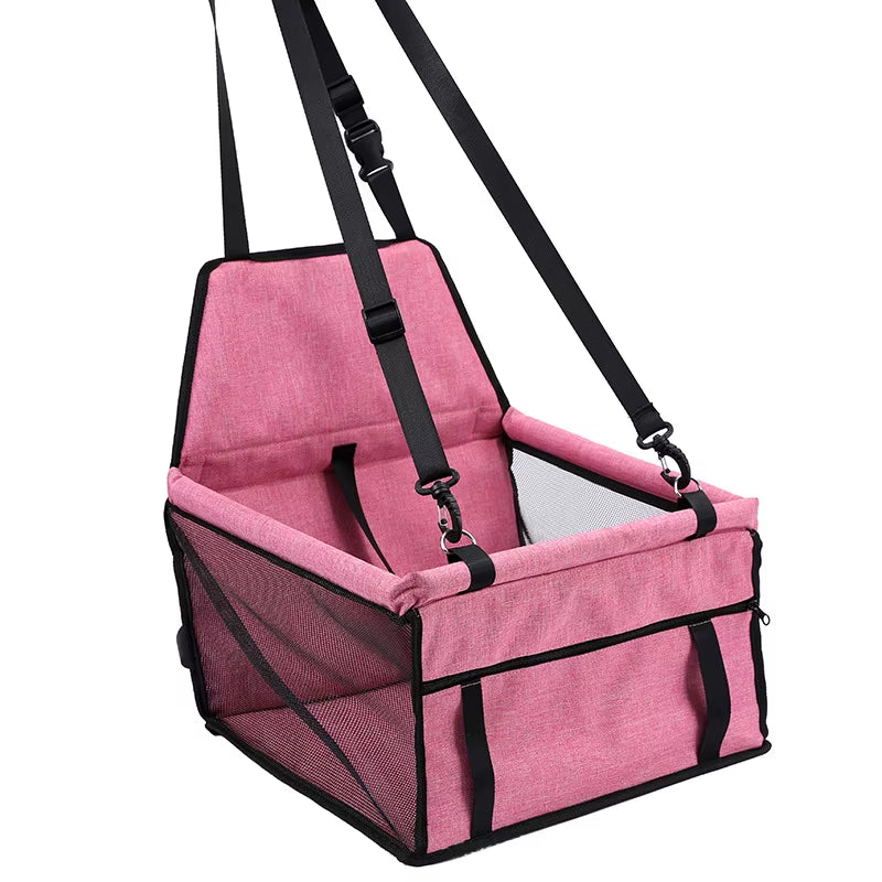 SafeRide Foldable Pet Car Booster Seat
