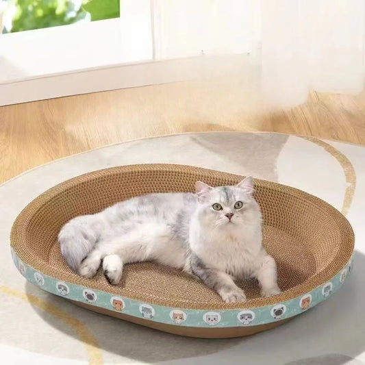 OvalNest Corrugated Cat Scratcher & Lounge