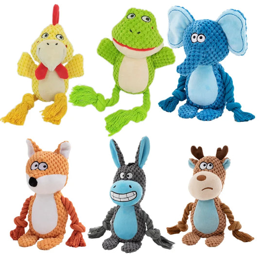 SnuggleSqueak Plush Sound Toy for Dogs