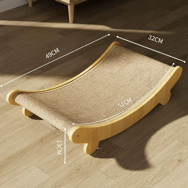 PurrLuxe Eco-Friendly Sisal Cat Scratcher & Bed