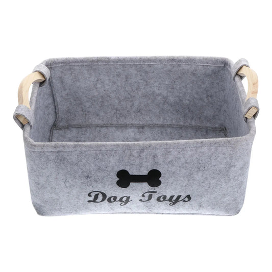 PawTidy Felt Pet Toy Storage Basket