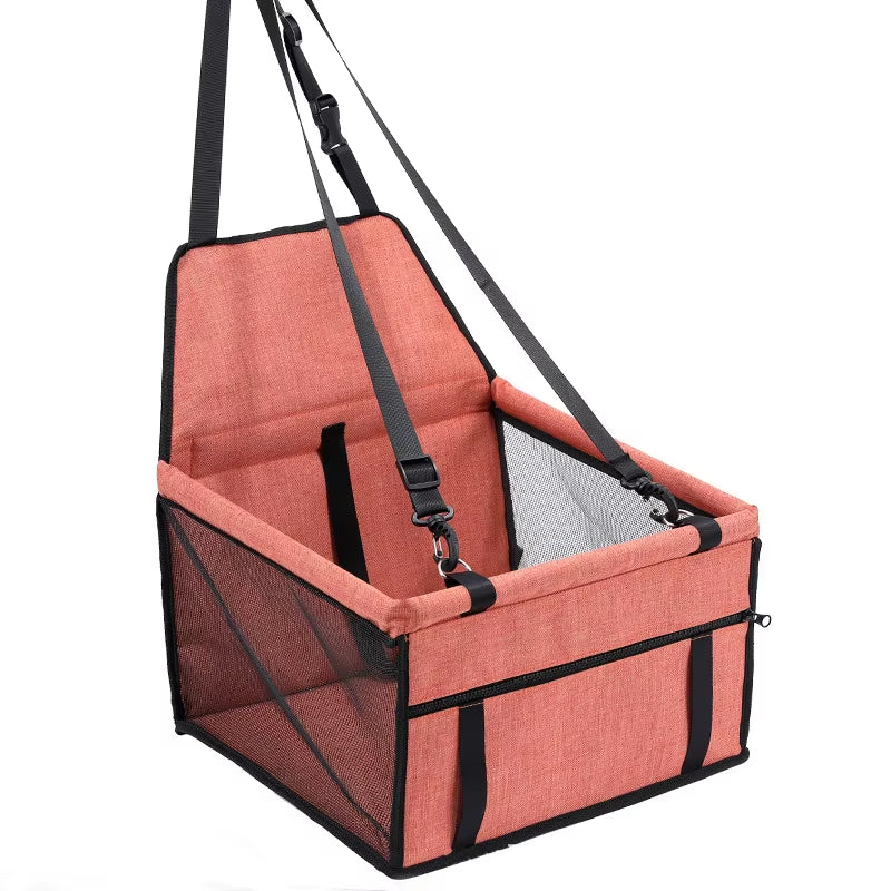 SafeRide Foldable Pet Car Booster Seat