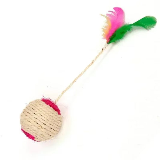 Natural Sisal Rope Cat Ball (1pc)
